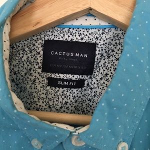Short Sleeve Button Down - Cactus Man